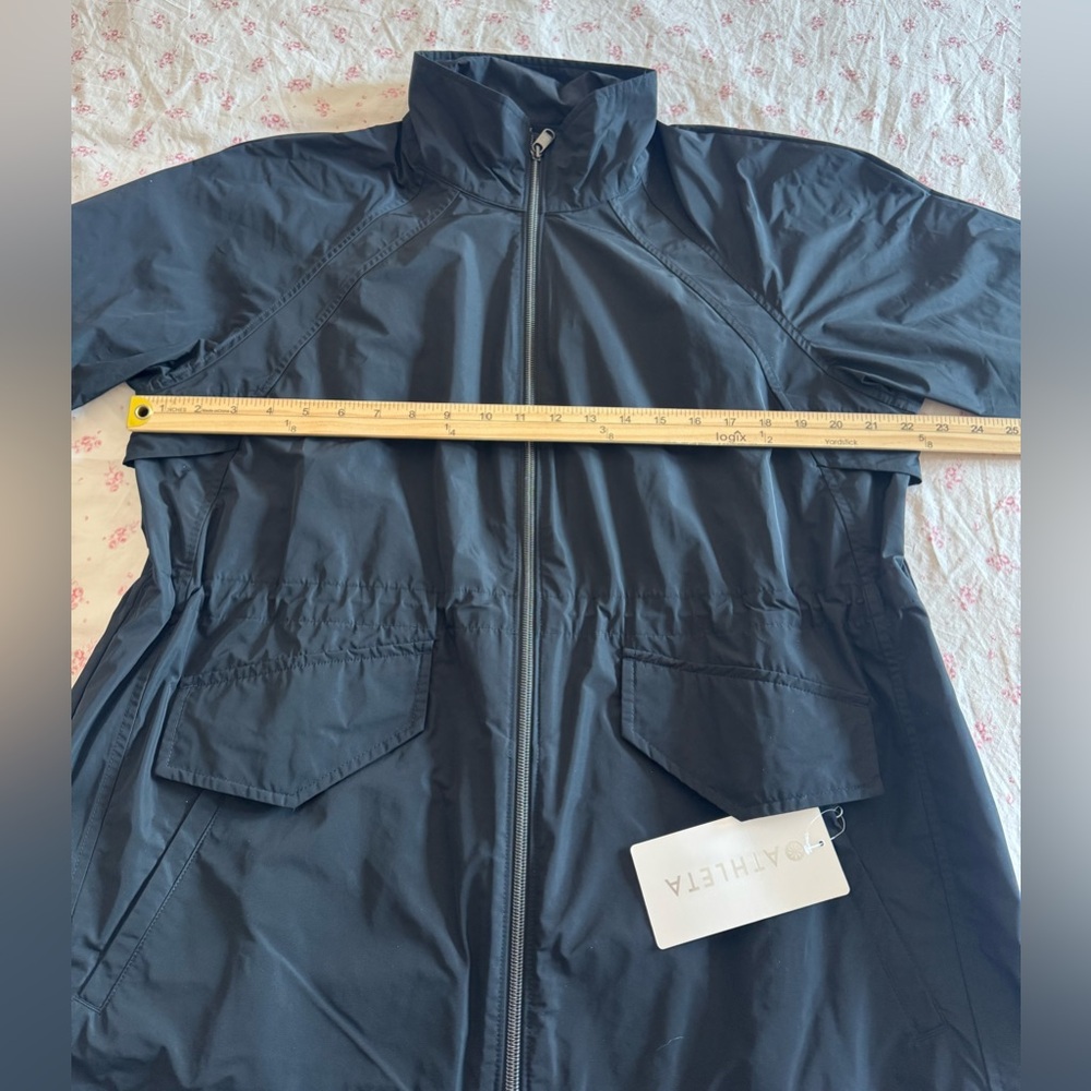 Athleta Westerley Jacket Women's L Black Water Resistant Wind Resistant NWT - Picture 13 of 16